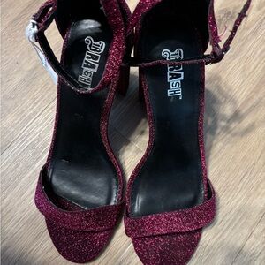 Pink Glitter Women's Heels